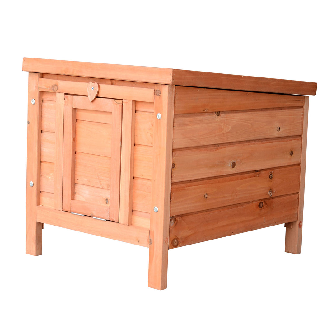 PawHut 20" Wooden Rabbit Hutch-Fir Wood | Aosom UK