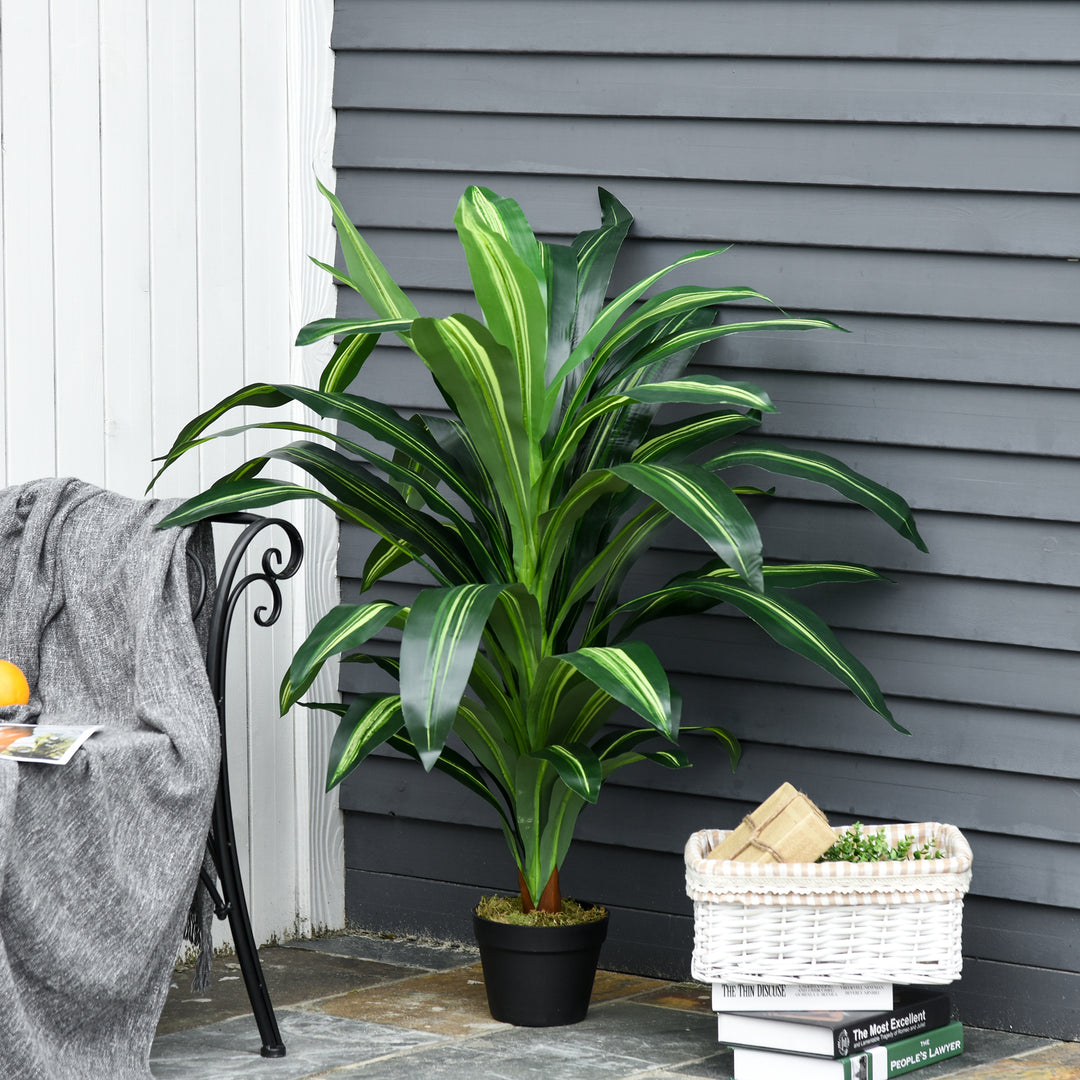 Set of Two Artificial Dracaena Plants