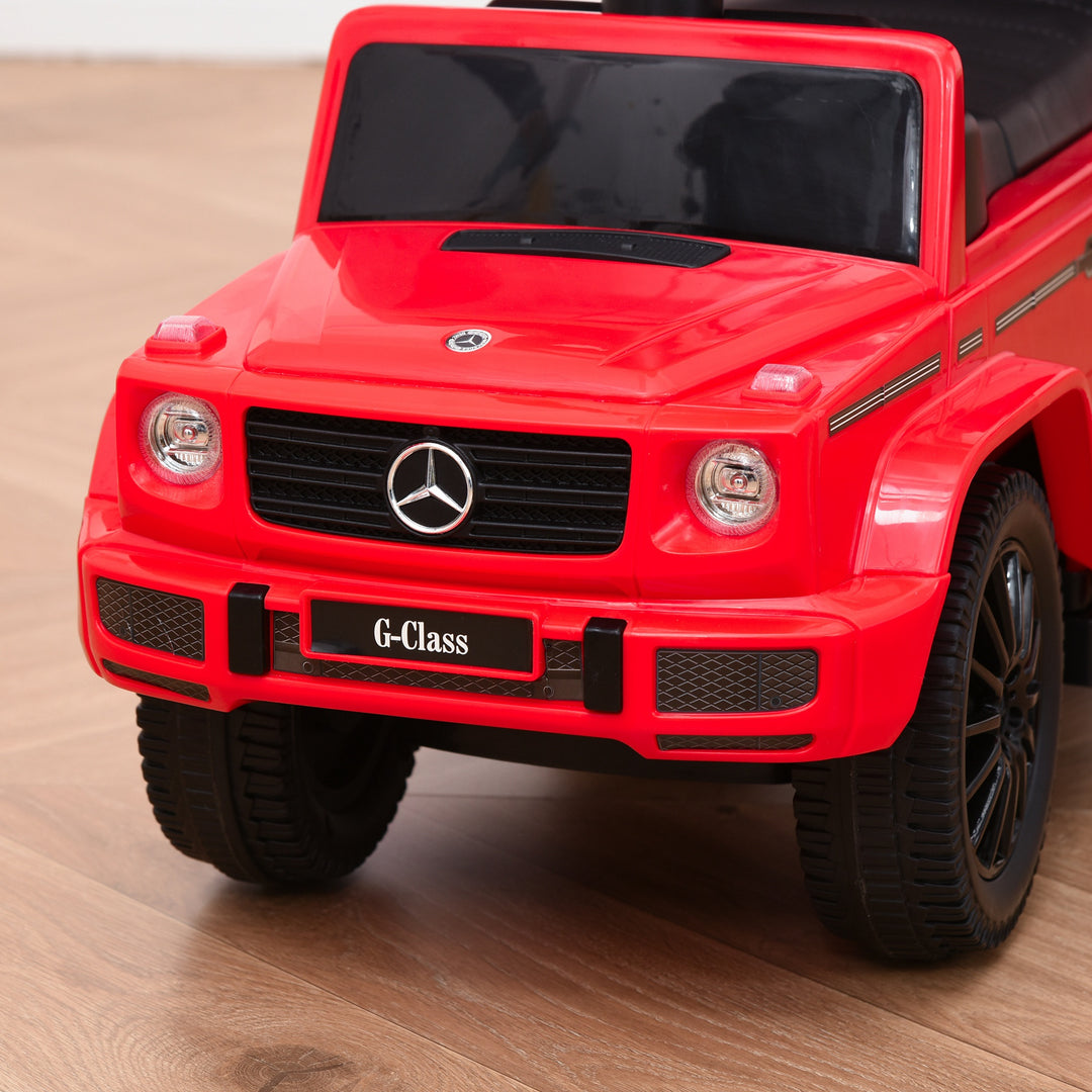 3 in 1 Kids Children Ride on Push Car Toddler Sliding Car G350 Licensed Walker Foot to Floor Slider Push-Along with Horn Steering Wheel NO POWER Manual, Red