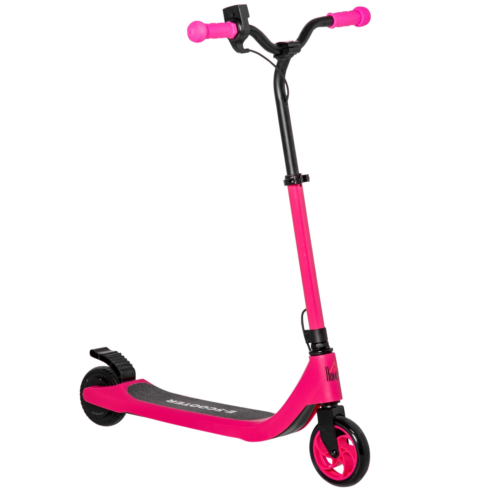 Electric Scooter, 120W Motor E-Scooter, Adjustable Height, Rear Brake for Ages 6+ Years - Pink