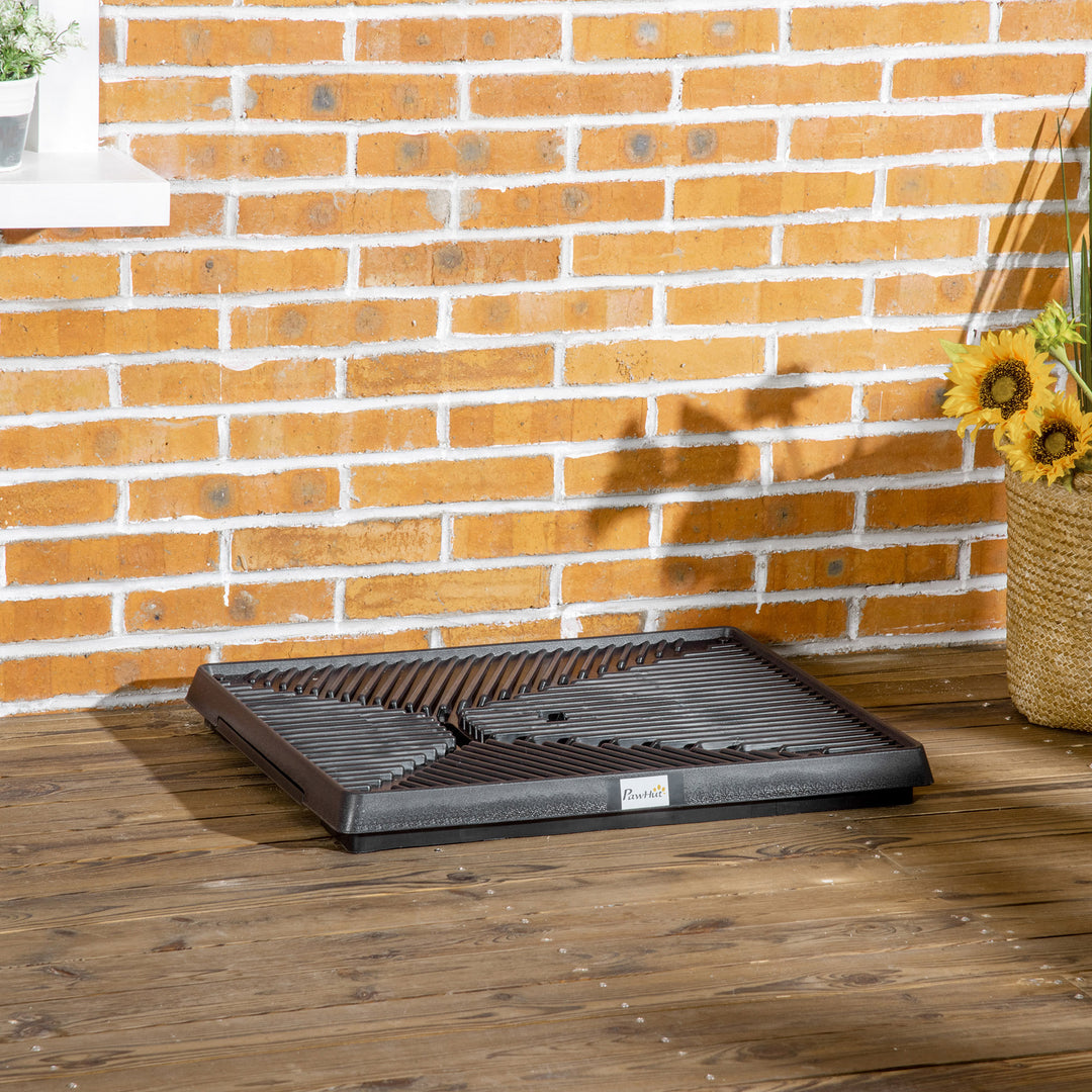 MCL Indoor Pet Dog Toilet Mat Potty Tray Training Grass Restroom with Tray and Loo Pad