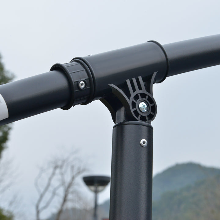 3m LED Light Overhanging Parasol - Grey