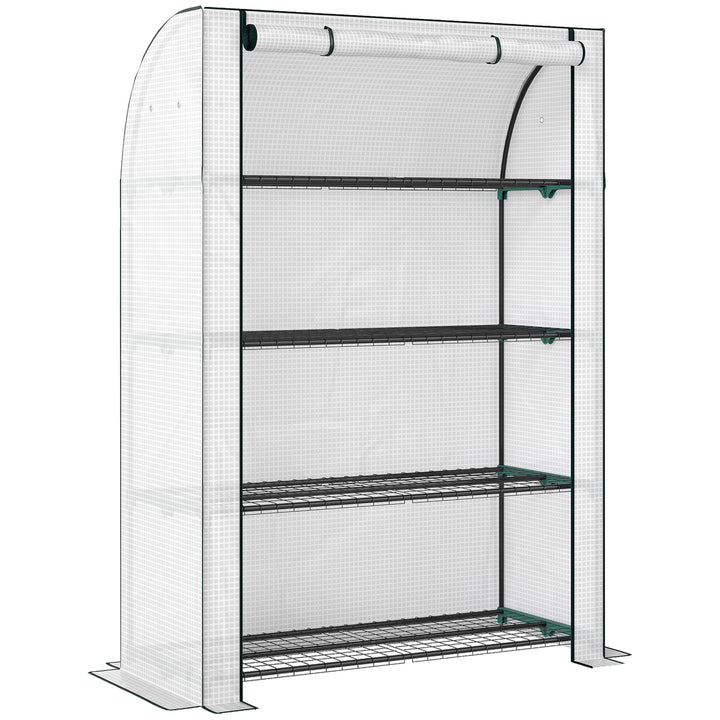 Mini Greenhouse with Reinforced PE Cover, Portable Indoor Outdoor Gree