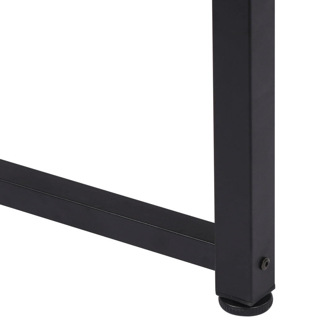 Computer Desk, Writing Table, 120 x 60 x 76cm Workstation for Home Office, Study with Metal Frame, Simple Assembly, Black
