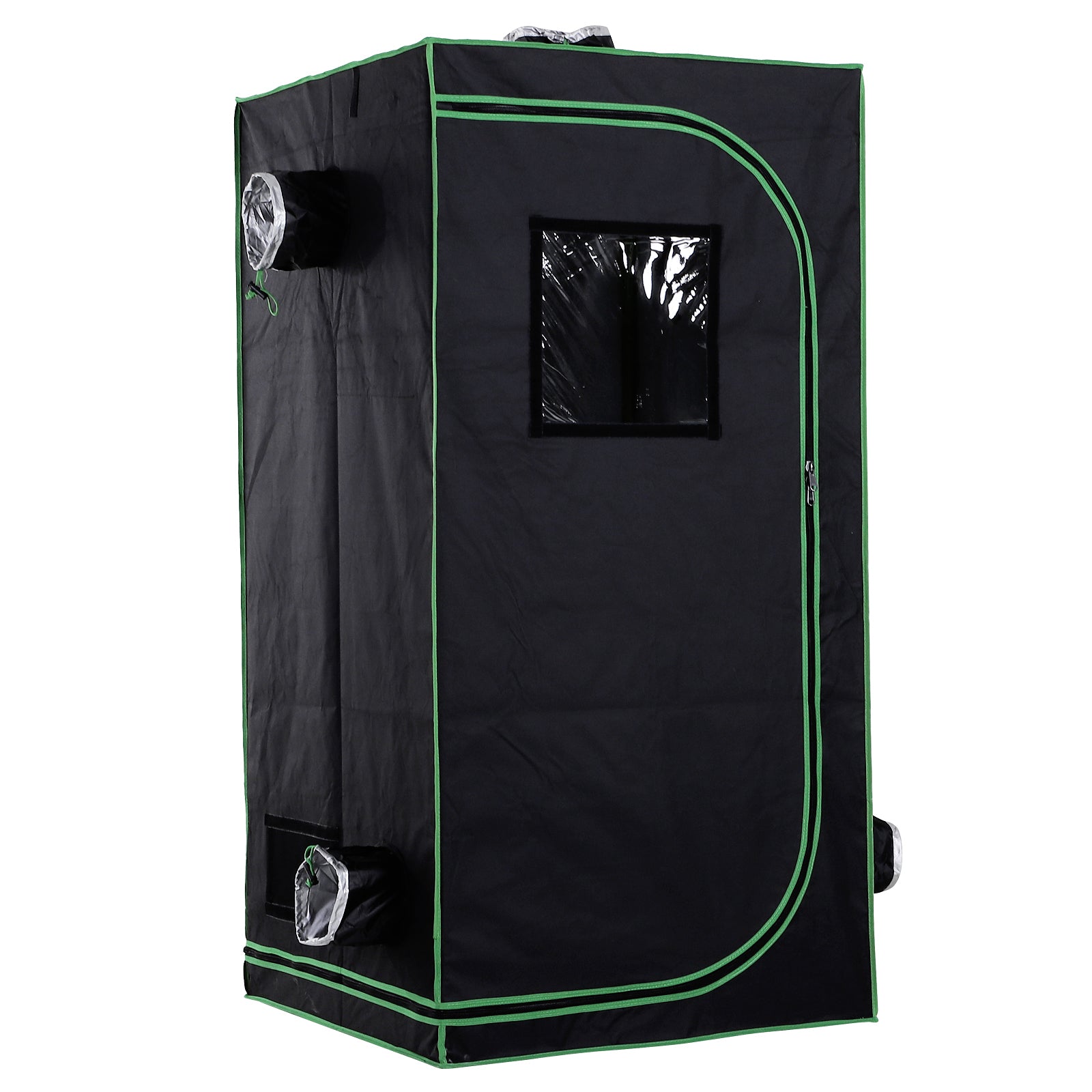 Grow Tent Reflective Mylar Hydroponic with Adjustable Vents and Floor Tray for Indoor Plant Growing, 80 x 80 x 160 cm (31.5" x 31.5" x 63")