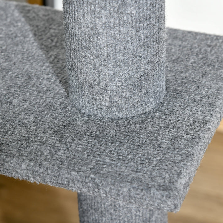 MCL 260cm Floor To Ceiling Cat Tree for Indoor Cats w/ Three Platforms Activity Centre - Grey