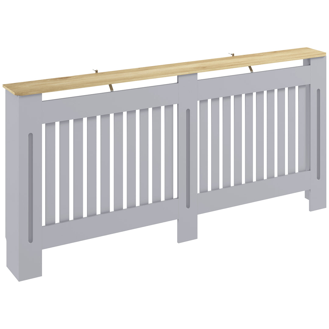 Slatted Radiator Cover, Painted Cabinet with Line Grill Design, 172L ×