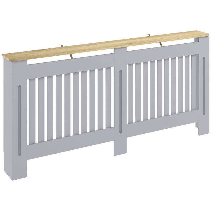 Slatted Radiator Cover, Painted Cabinet with Line Grill Design, 172L ×