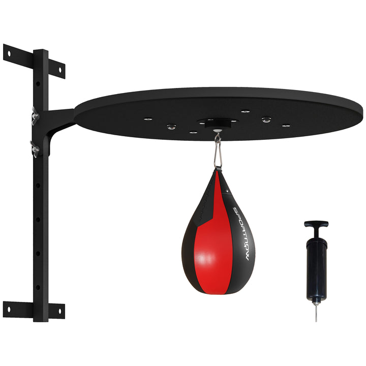 SPORTNOW Wall Mounted Speed Bag Platform, Height Adjustable Punching Bag Training Kit | Aosom UK