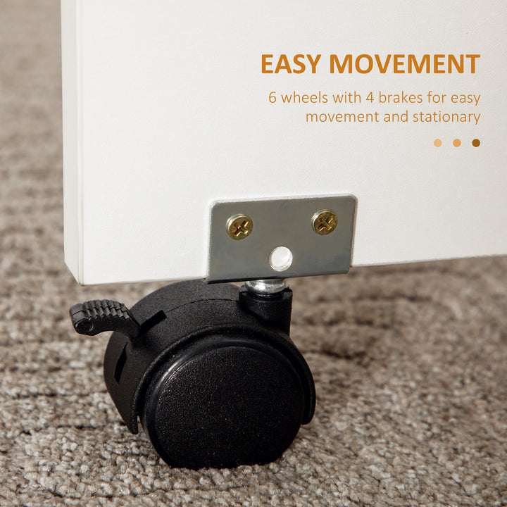 MCL Multi-Storage Six-Person Drop Leaf Dining Table -  White