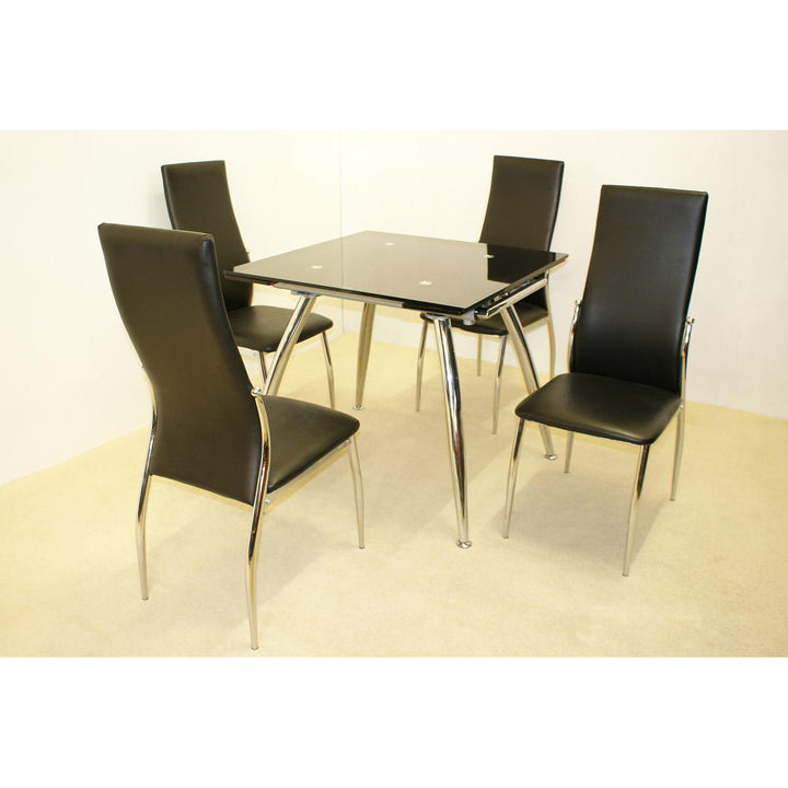 Magna Extending Table Black & Chrome