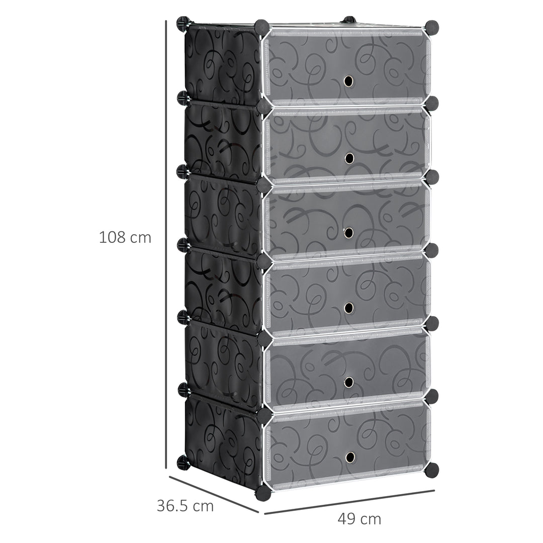 MCL Six Cube Modular Storage Storage Unit - Black
