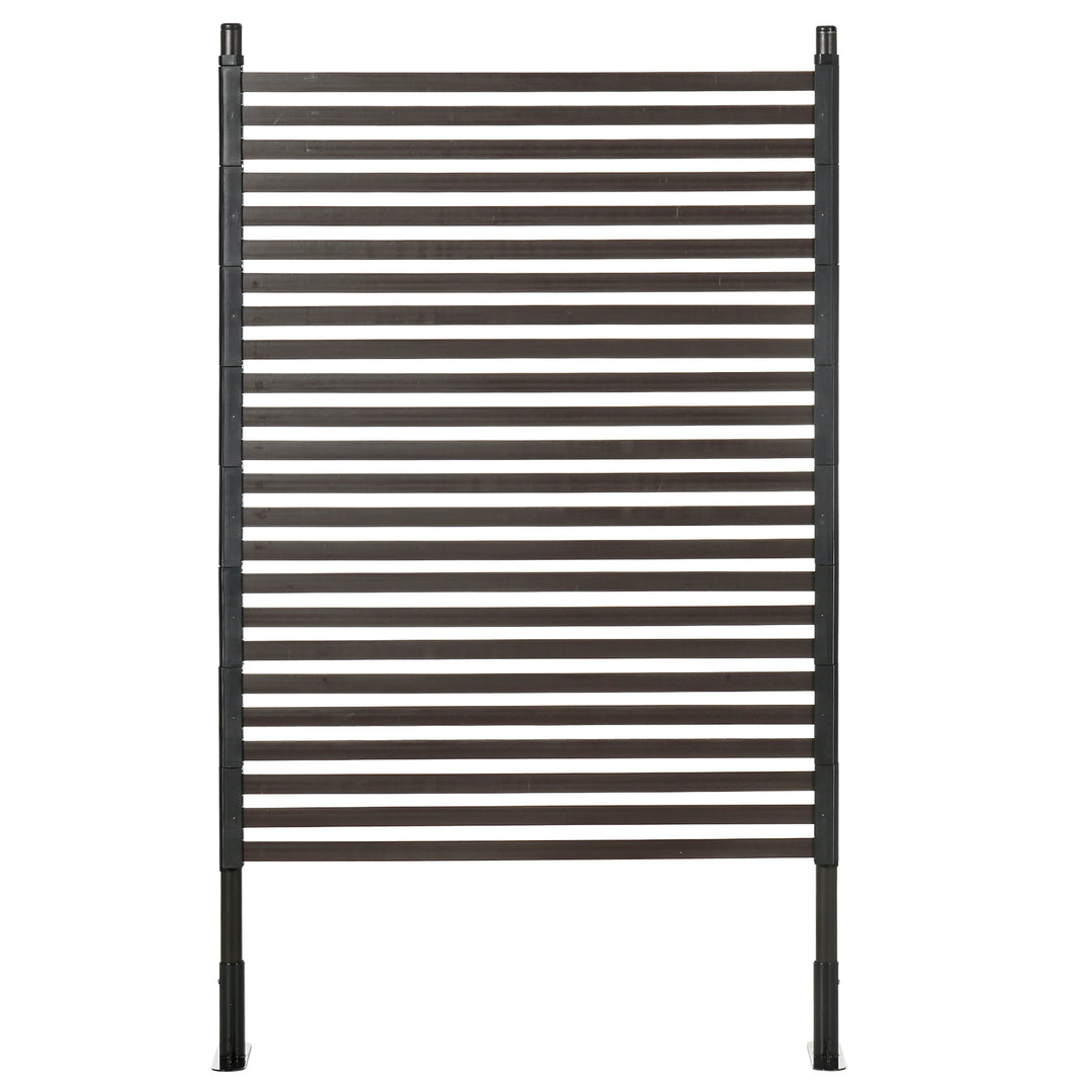 Garden Fence with 2 Standing Ways for Hard &amp; Soft Ground, Decorative O