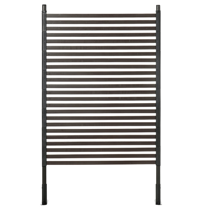 Garden Fence with 2 Standing Ways for Hard &amp; Soft Ground, Decorative O