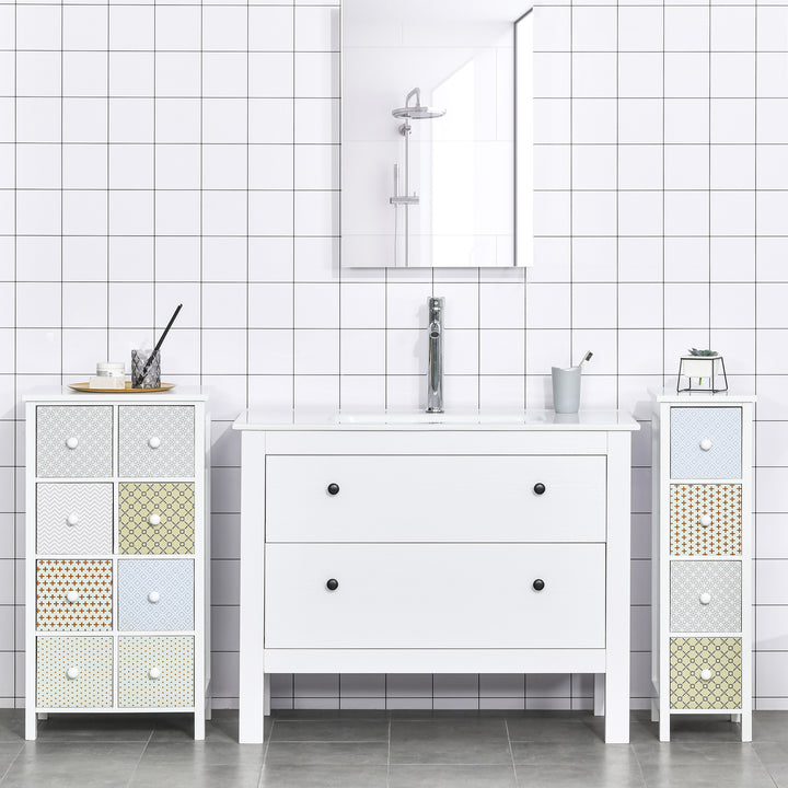 Chest of Drawers, 4 Drawer Dresser, Storage Organizer Toilet Tissue Cabinet for Bedroom, Bathroom