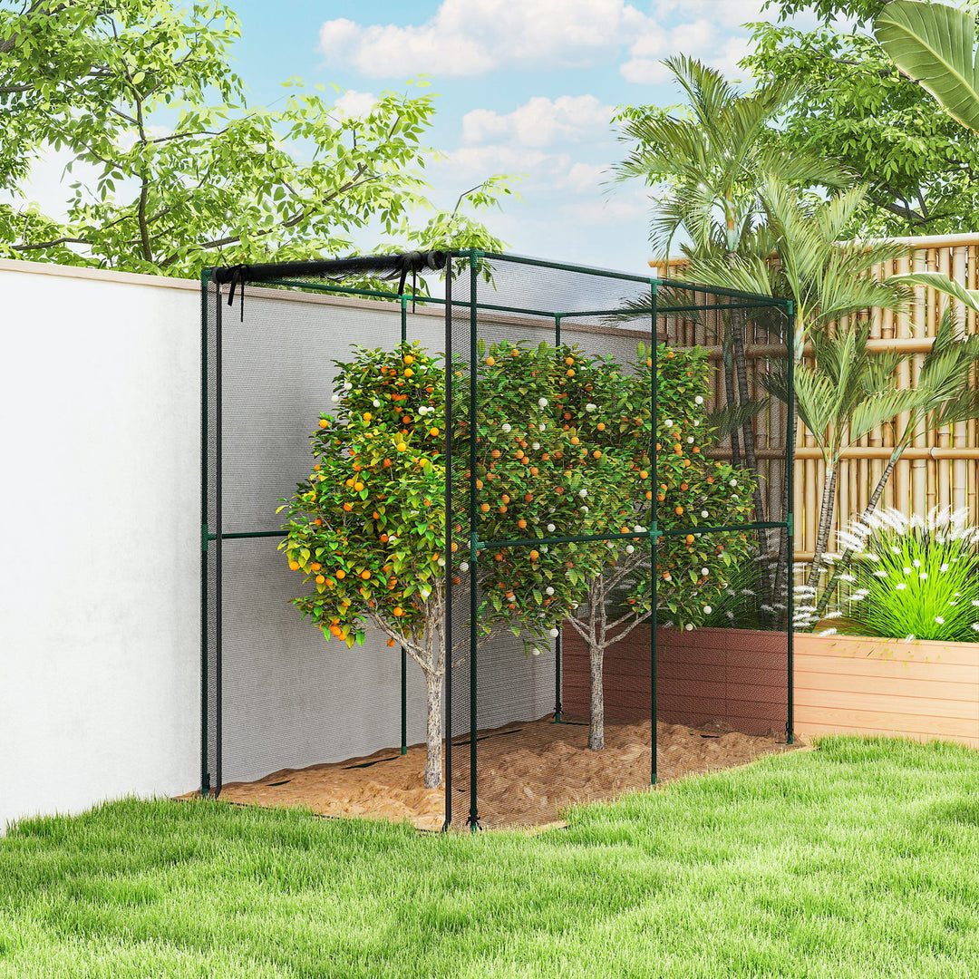 Fruit Cage Bird Netting, Brassica Cage Plant Protection Tent with Zipped Door, Anti Bird, Insects, Small Animals