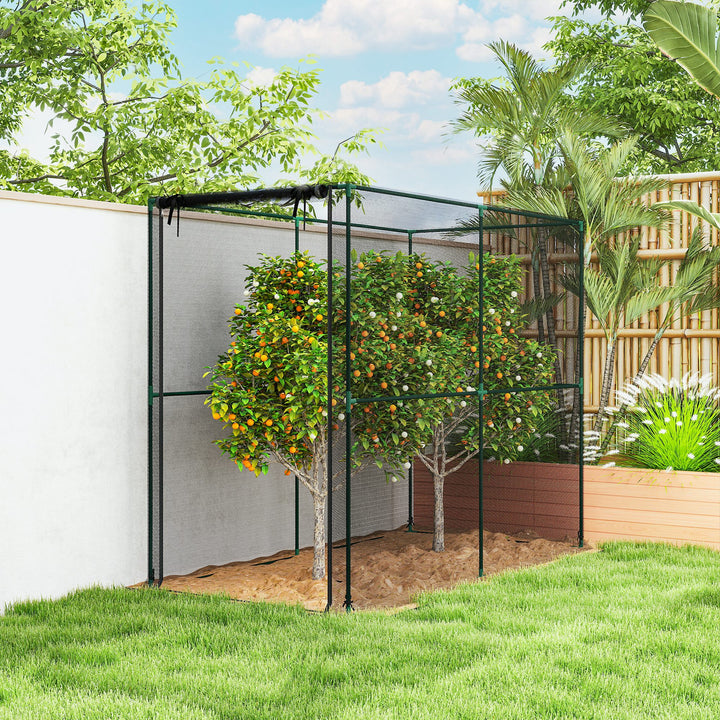 Fruit Cage Bird Netting, Brassica Cage Plant Protection Tent with Zipped Door, Anti Bird, Insects, Small Animals