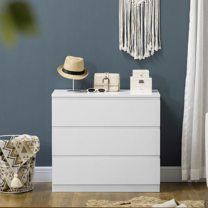 Chest of Three Drawers - White