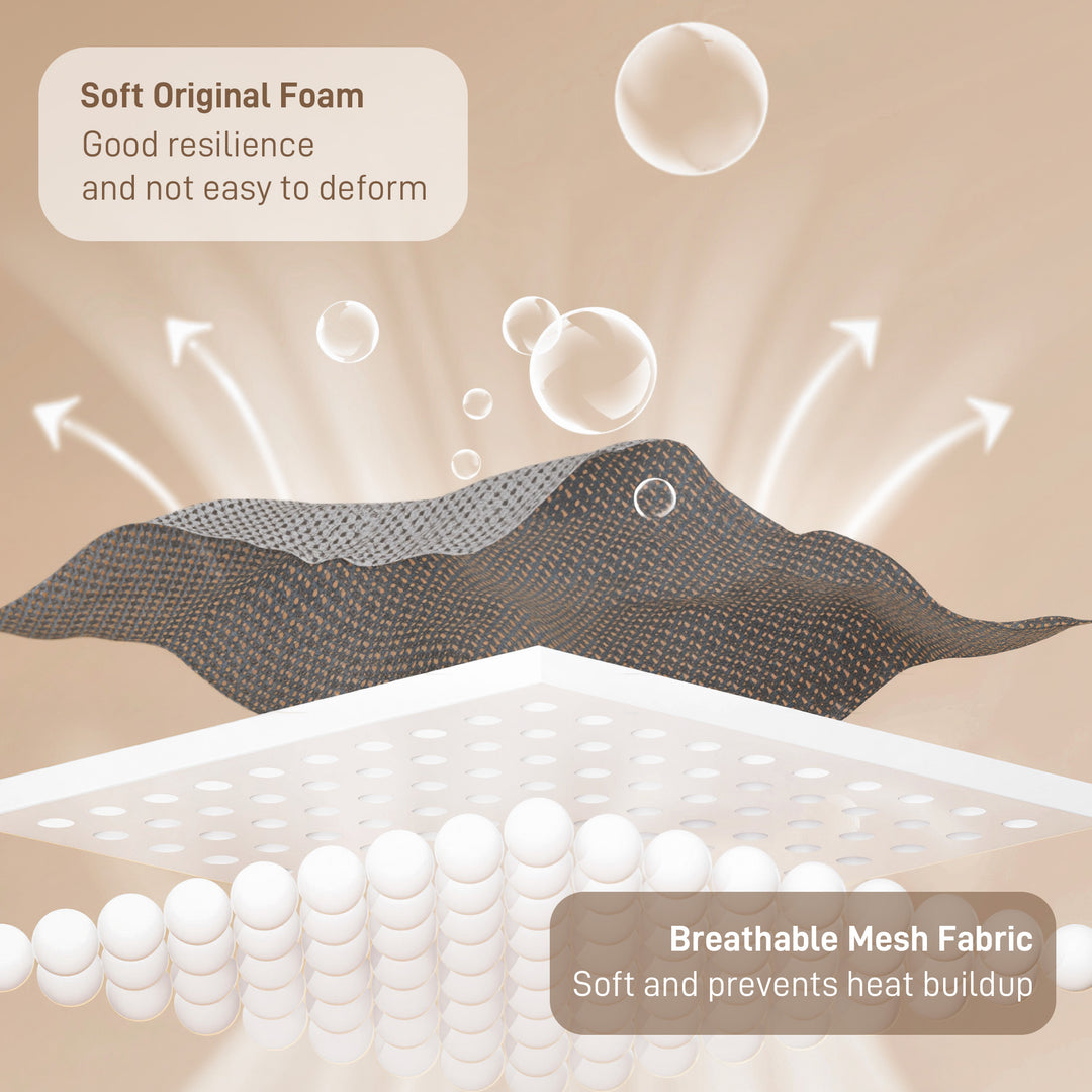 MCL Desk Chair No Wheels, Office Chair with Mesh Back, Lumbar Support, Metal Base for Waiting Room, Conference Room, Dark Grey