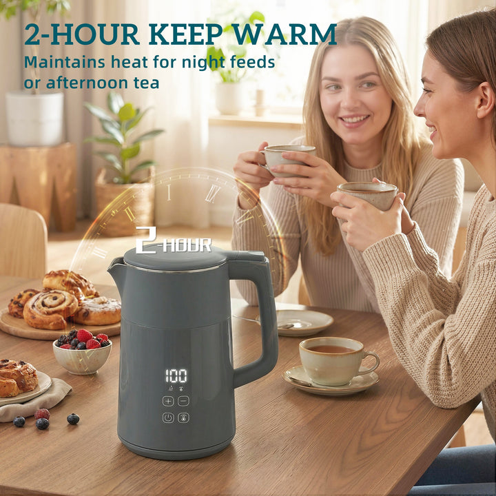 Electric Kettle, 1.7L Fast Boil 3kW Water Kettle with UK Strix Thermos