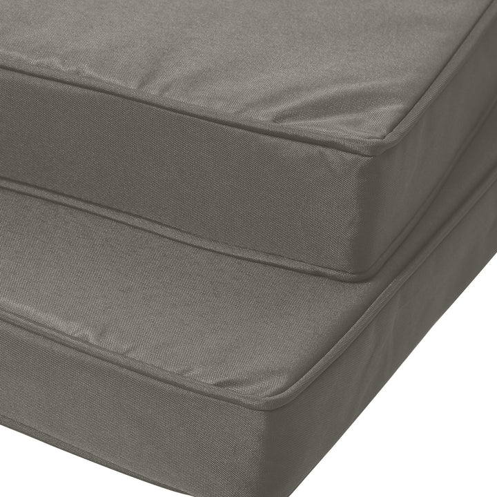 Set of 2 Garden Chair Cushions with Ties, 45 x 45 cm Replacement Cushi