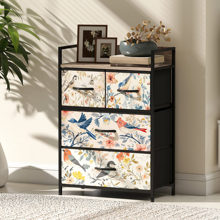 4-Drawer Chest of Drawers - White