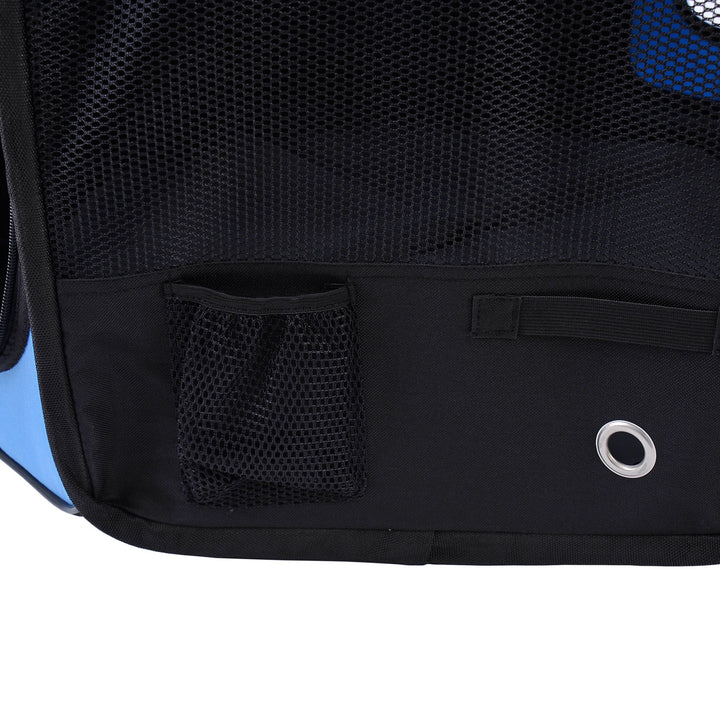 Portable Cat Dog Playpen Pet Puppy Rabbit Guinea Pig Pen Run Dia 90 x 41H cm Indoor & Outdoor Blue