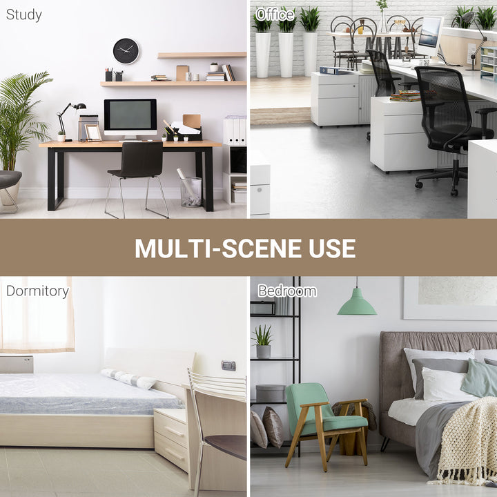 MCL Computer Desk, Writing Table, 120 x 60 x 76cm Workstation for Home Office, Study with Metal Frame, Simple Assembly, Black