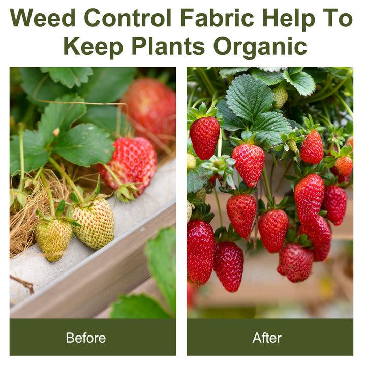 MCL 2m x 50m Weed Control Membrane, Heavy Duty Weed Control Barrier Fabric, 90gsm Ground Cover for Patios, Garden, Flower beds, Landscaping