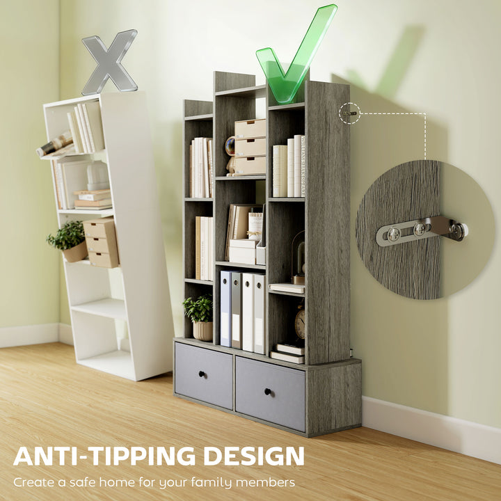 12 Shelf Storage Unit, with Drawers