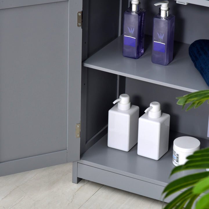 Kleankin Traditional Style Bathroom Storage Cabinet, Free