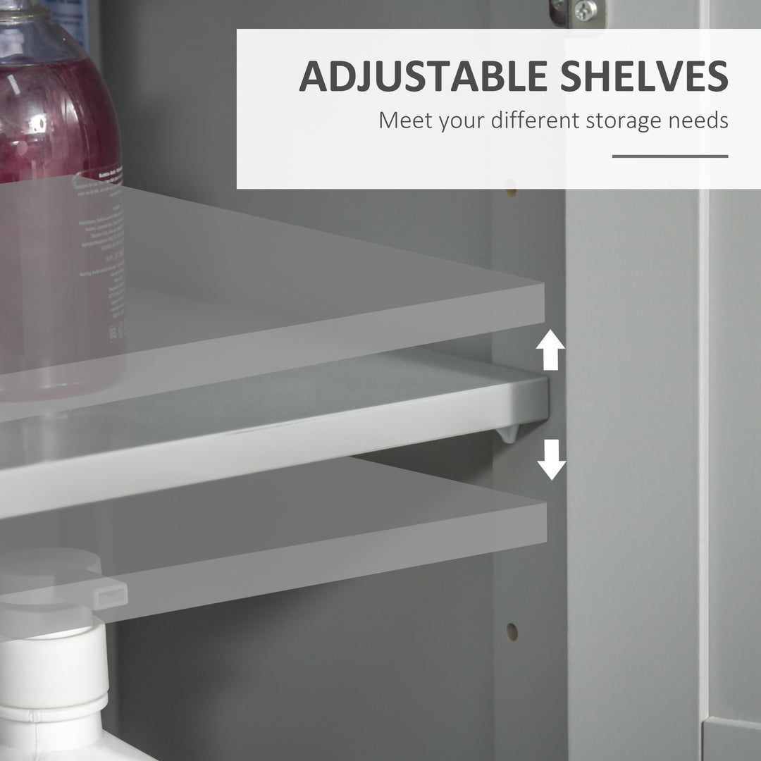 Modern Bathroom Floor Cabinet - Grey
