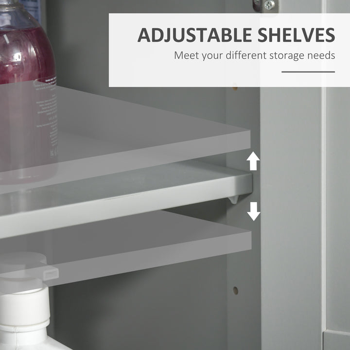 Modern Bathroom Floor Cabinet - Grey