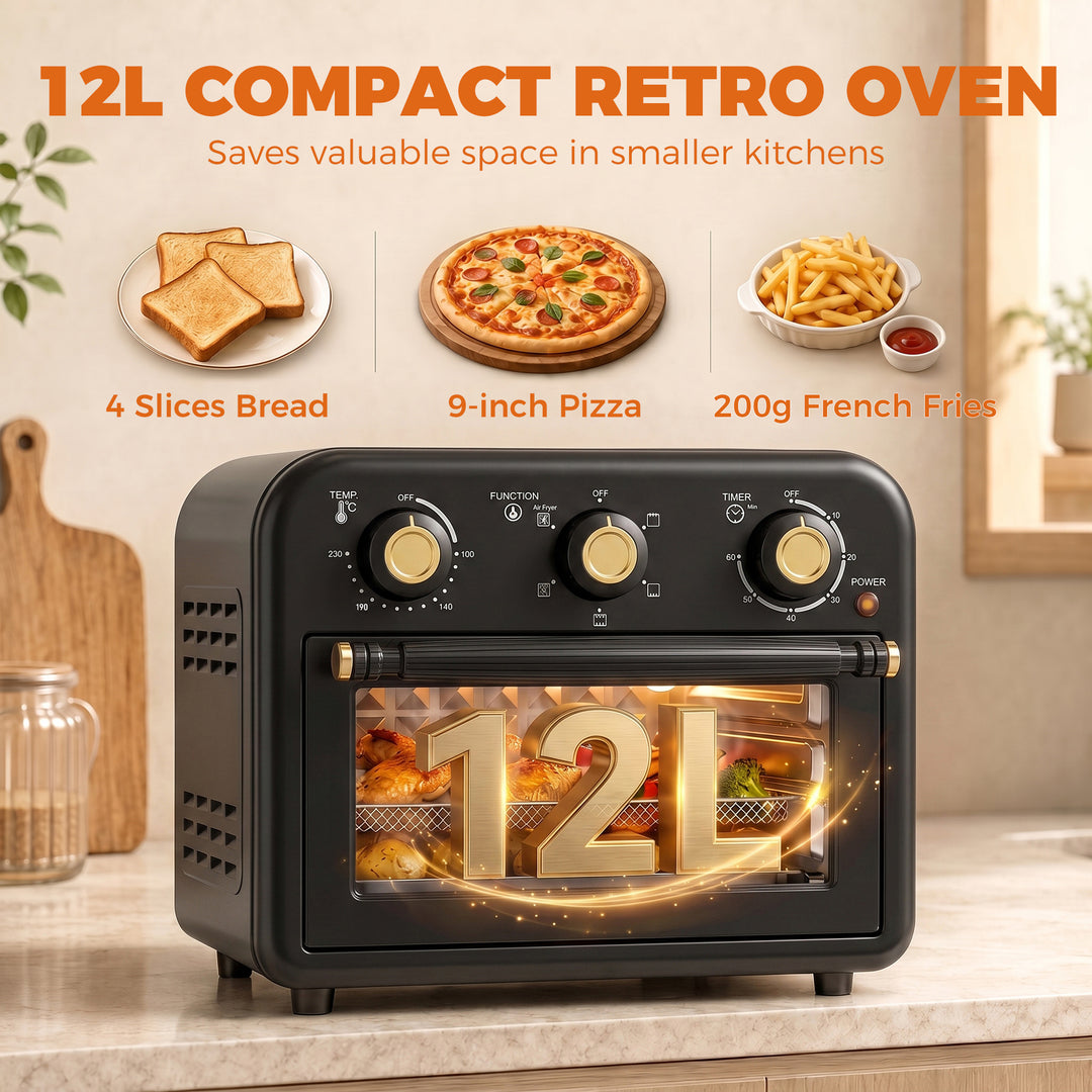 Air Fryer Toaster Oven, Convection Countertop Oven, with Adjustable Te