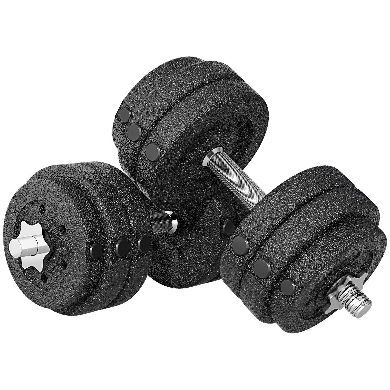 30KG Adjustable Dumbbells Set, Hand Weights Set for Home Gym Weight Lifting Training