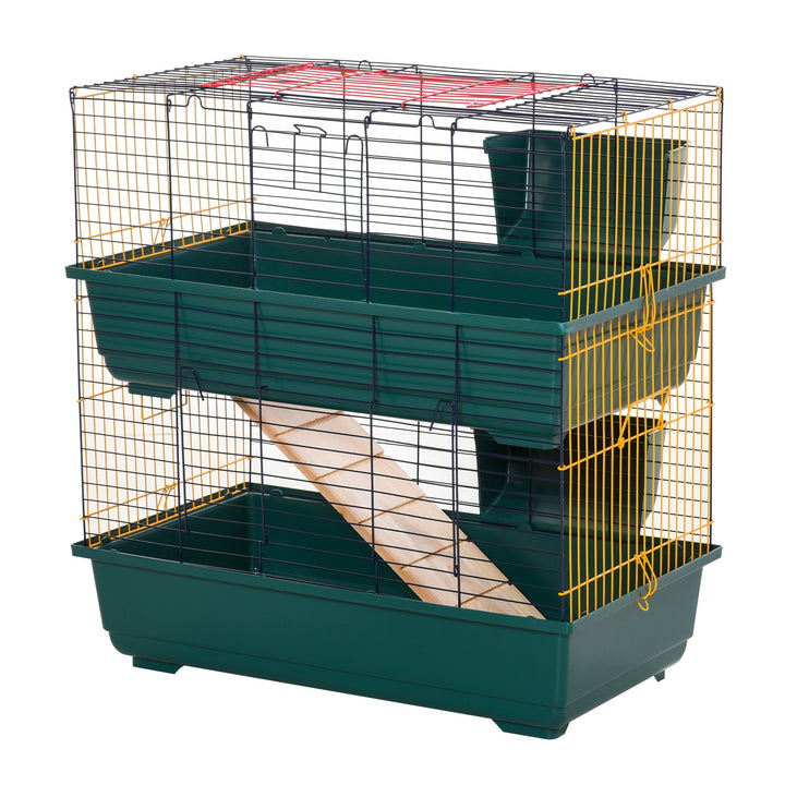 MCL 2-Story Large Small Animal Cage w/ Accessories for Chinchillas Puppy Guinea Pig