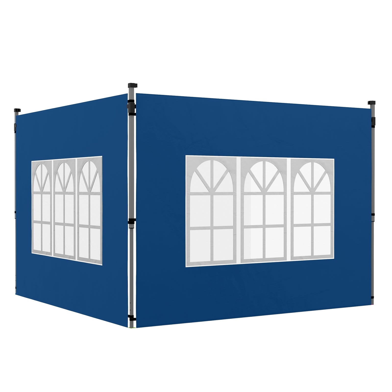 Set of 2 Gazebo Side Panels - Blue