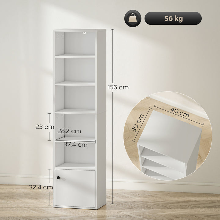 6-Tier 156 cm Tall Bookcase