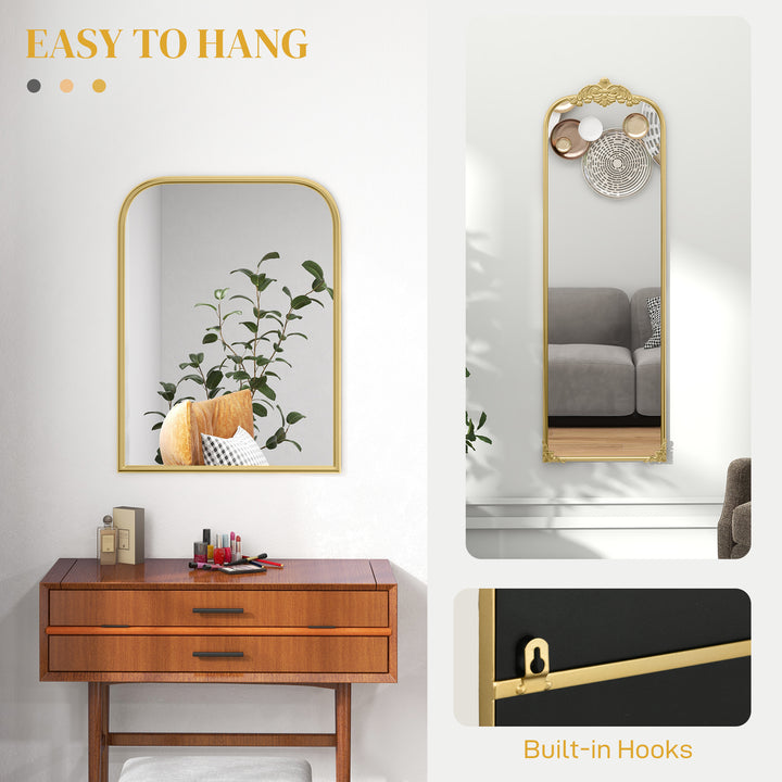 Wall Mirror, Decorative Baroque Mirror with Metal Frame, for Bedroom a