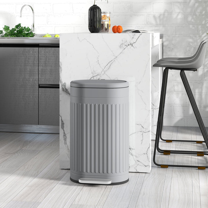 30L Metal Kitchen Bin, with Soft-Close Lid