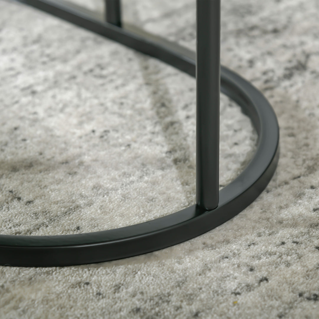 MCL Marble-Effect Nest of Tables - Black/White