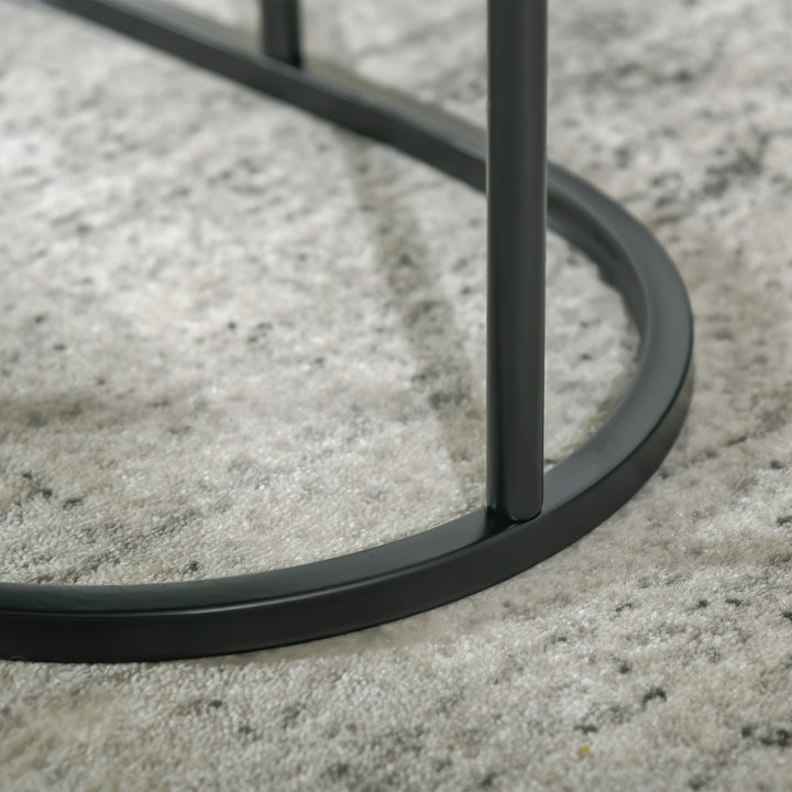 MCL Marble-Effect Nest of Tables - Black/White