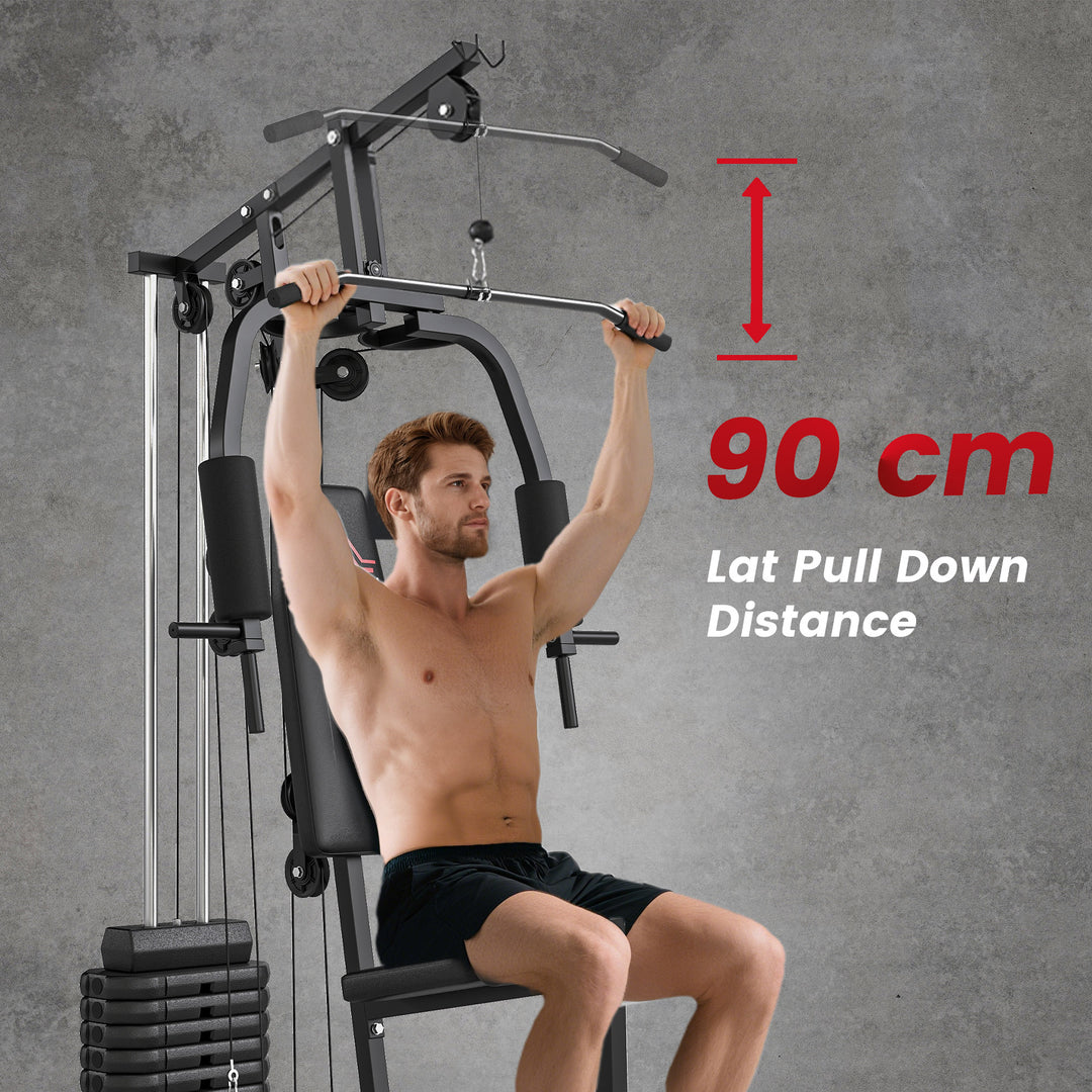 Multifunction Home Gym Machine, with 45kg Weight Stacks, for Strength Training