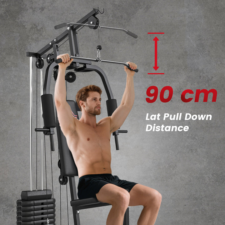 Multifunction Home Gym Machine, with 45kg Weight Stacks, for Strength Training