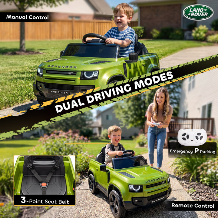 Land Rover Licensed 12V Kids Ride on Car with Remote, Suspension, Slow