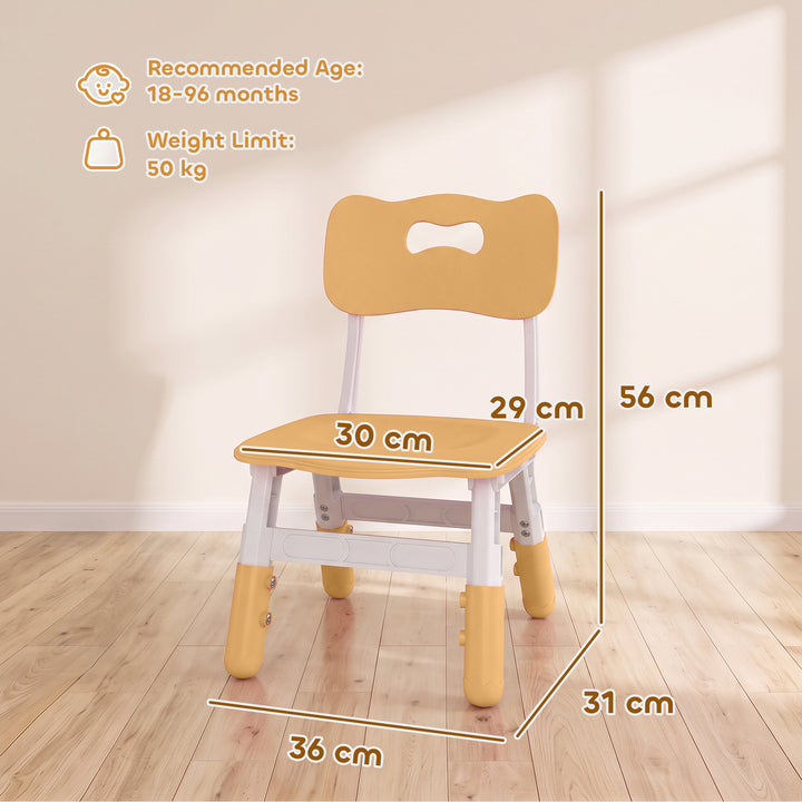 2 PCS Kids Desk Chairs, 3 Level Height Adjustable Children&