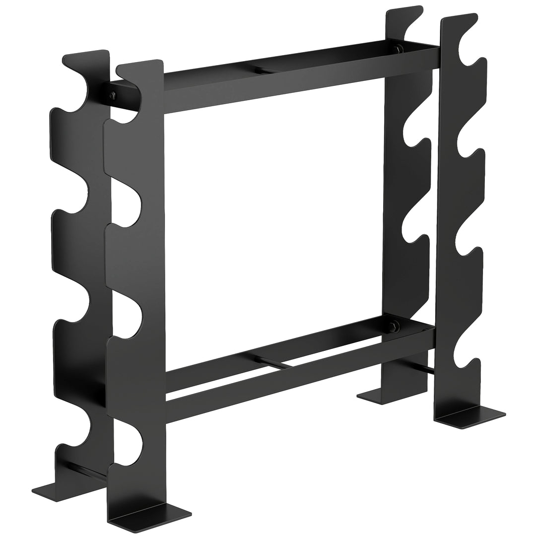 4-Tier Dumbbell Rack, Heavy-Duty Weight Rack for Dumbbells, Kettlebell