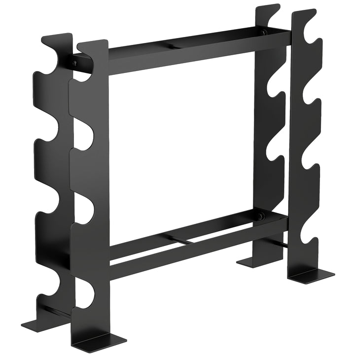 4-Tier Dumbbell Rack, Heavy-Duty Weight Rack for Dumbbells, Kettlebell