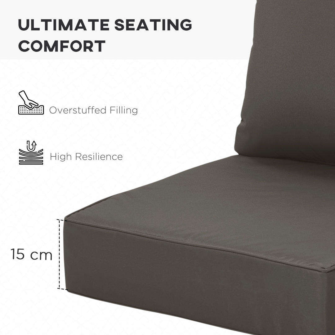 Outdoor Seat and Back Cushion Set Patio Deep Seating Chair Replacement Cushion