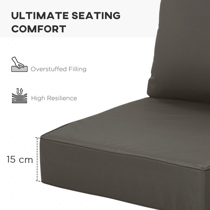 Outdoor Seat and Back Cushion Set Patio Deep Seating Chair Replacement Cushion